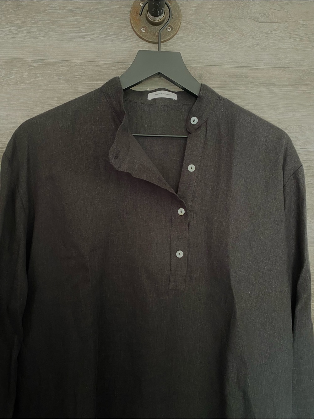 Beatrice Valenzuela Linen Asymmetric Tunic Dress - Picture 3 of 7